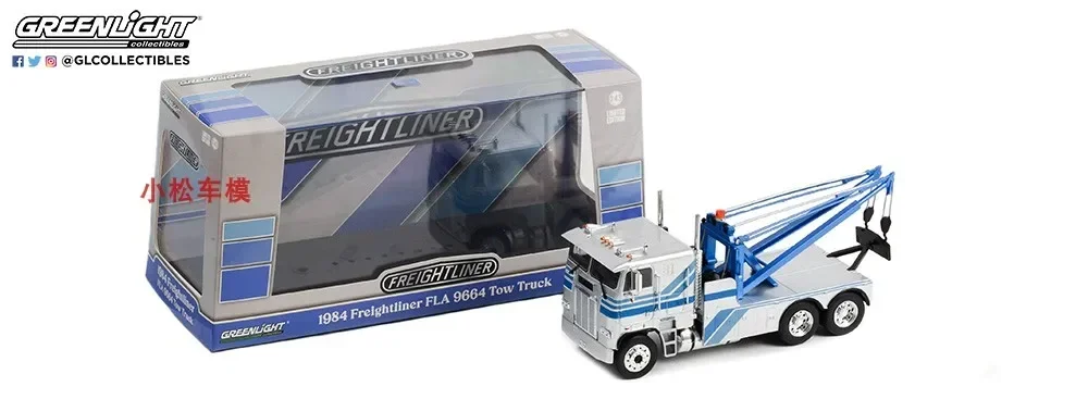 

1:43 1984 Freightliner FLA 9664 Tow Truck Diecast Metal Alloy Model Car Toys For Gift Collection