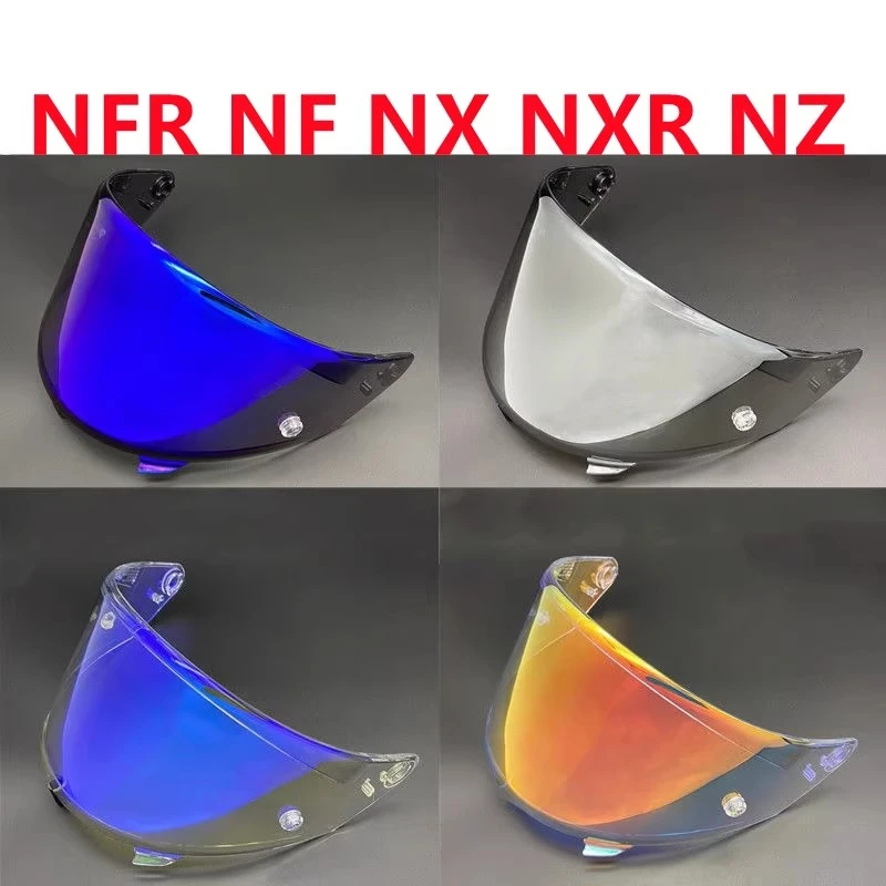 Plated Mirror Motorcycle Helmet Visor Day And Night Dual Use UV Protection Replacement Lens For KYT NX NXR NZ NF ST Full Face He