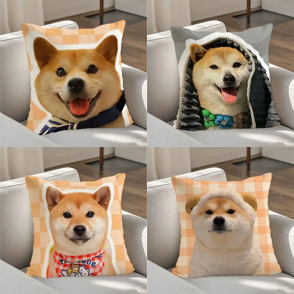 

Shiba Inu Pillow Case Luxury Double-sided For Car Pillows 45x45 Cushions Cover Home And Decoration Sofa Pillowcase 50x50