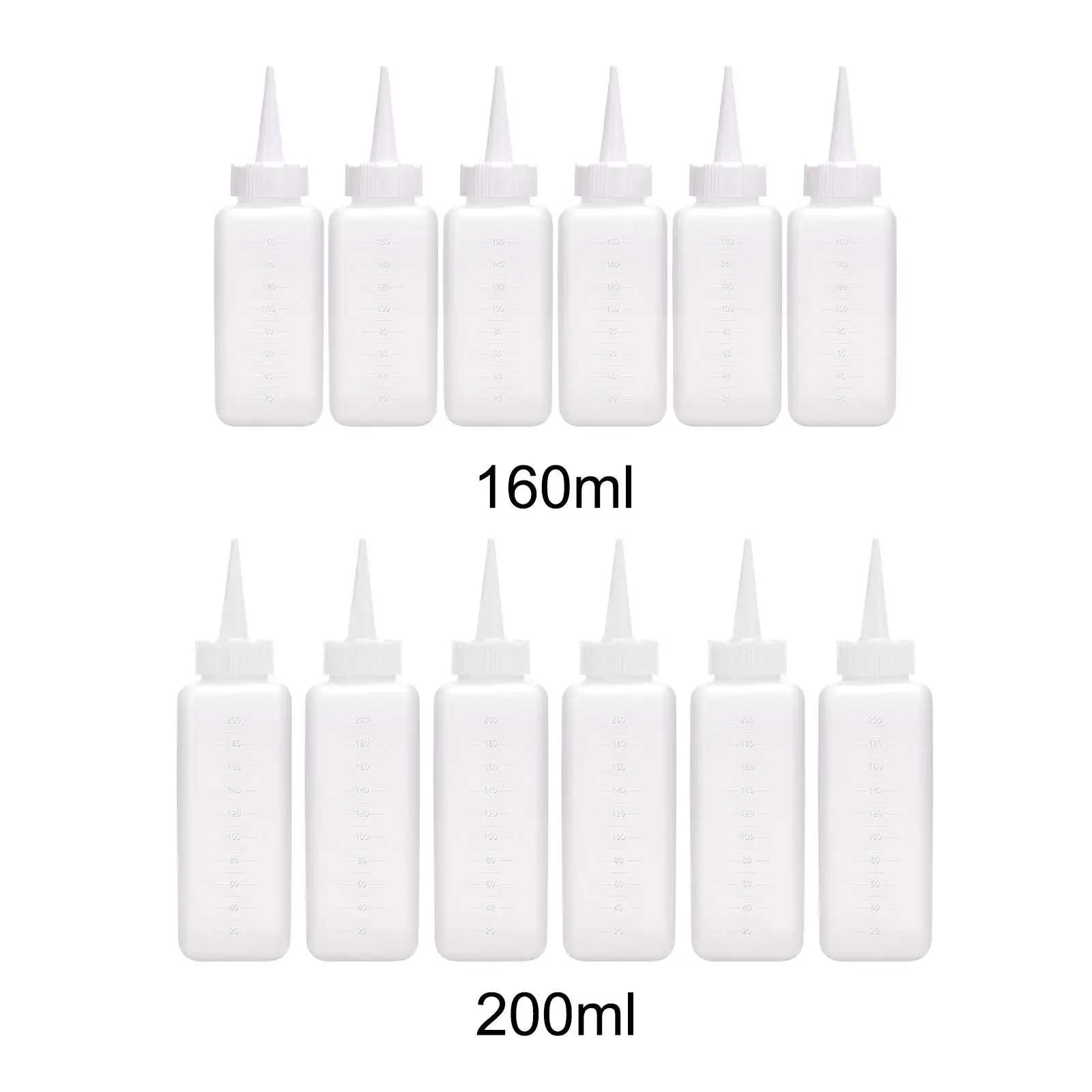 6Pcs Salon Hair Oil Applicators Shampoo Bottles Multipurpose Easy to Use Bath