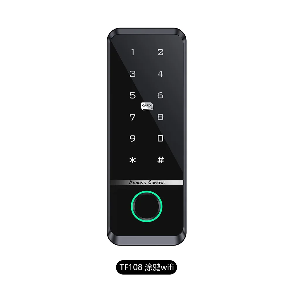 WIFI mobile phone remote waterproof access control all-in-one machine,very narrow frame touch screen fingerprint touch access