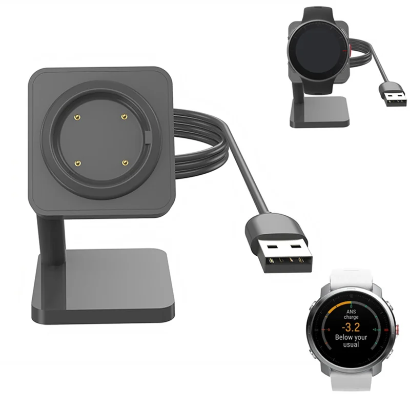 

-A99Z Desktop Stand Charger Adapter USB Charging Cable Dock Station Holder For Polar Grit X/Pro/Ignite/2/Vantage V/M/V2/M2