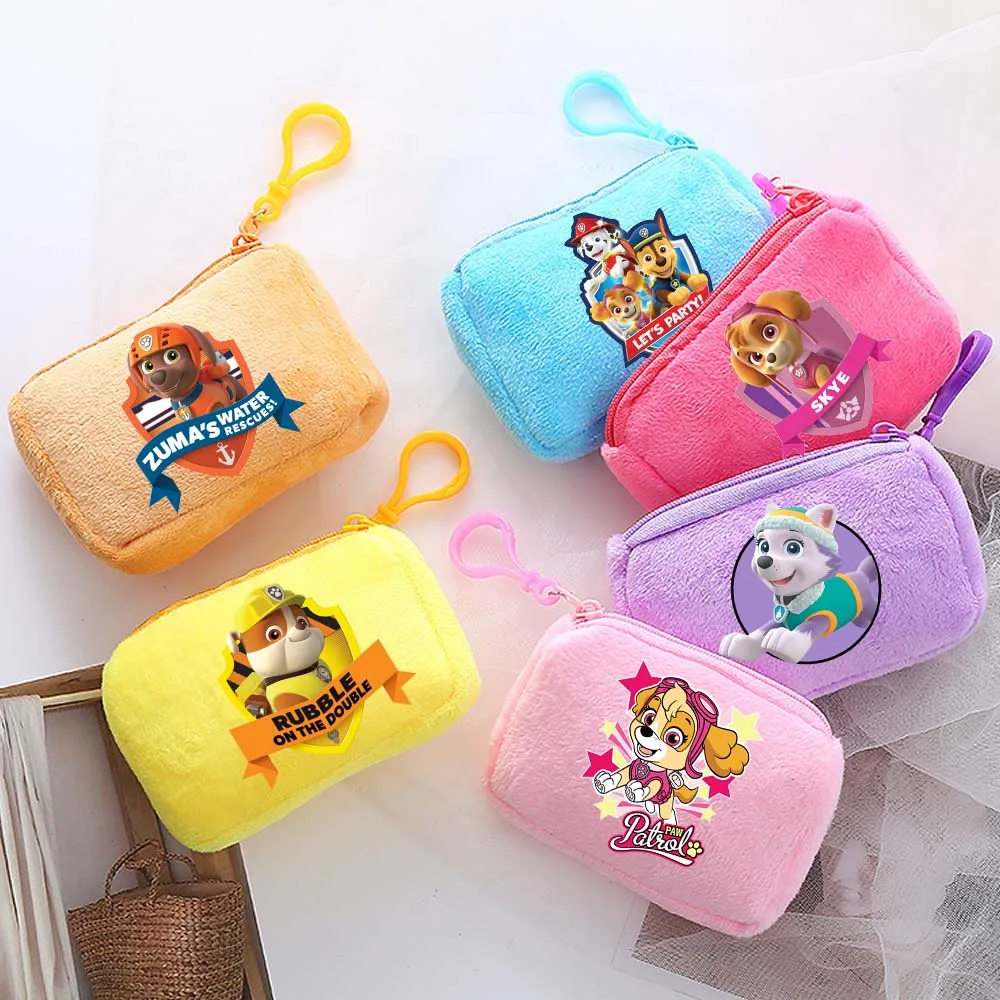 

Paw Patrols Kawaii Makeup Bag Cartoon Puppy Figure Print Girls Mini Cosmetic Bags Dog Skye Chase Corn Purse Card Holder Pouch