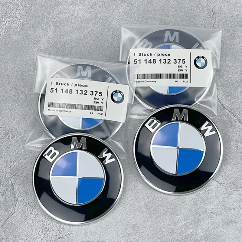 2025 NOWOŚĆ! maa4Pc 56MM 68MM emblemat BMW do kołpaków BMW serii 3 serii 5 E60 E90 F10 F30 E46 E39 X5 E53 E70 E38 Z4