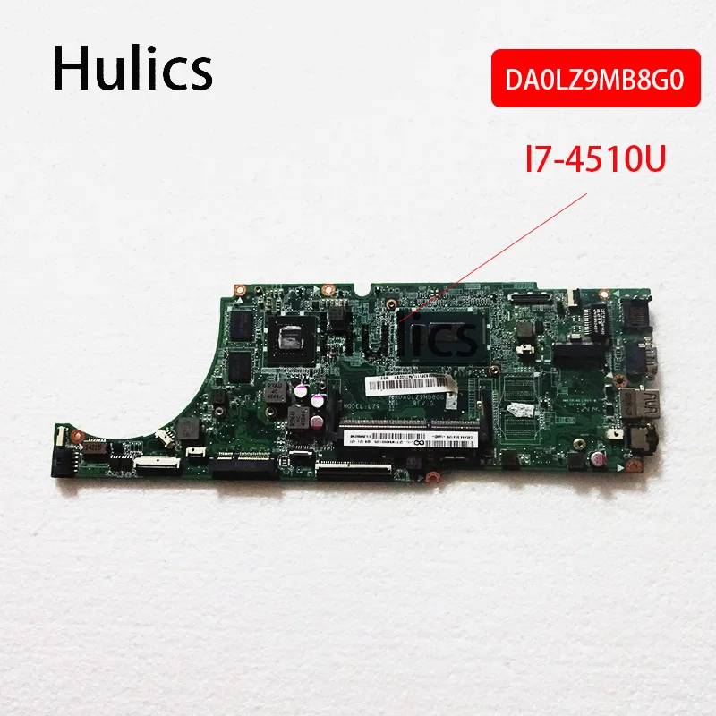 Hulics Used DA0LZ9MB8G0 FOR Lenovo Ideapad U530 LAPTOP MOTHERBOARD SR1EB I7-4510U DDR3 Mainboard Main Board