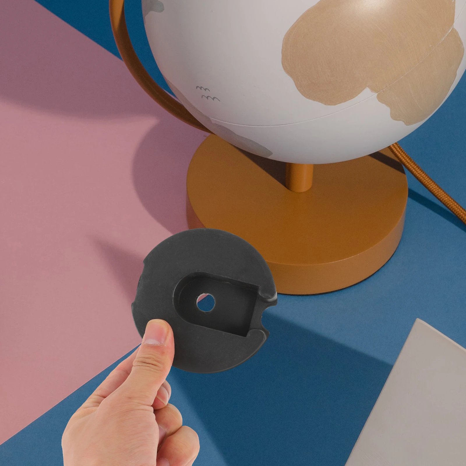 قاعدة مصابيح مستديرة من الحديد، ثابتة وثقيلة، يمكنك صنعها بنفسك، حامل مصباح أرضي بديل، قاعدة إضاءة حامل إضاءة للأرضية،