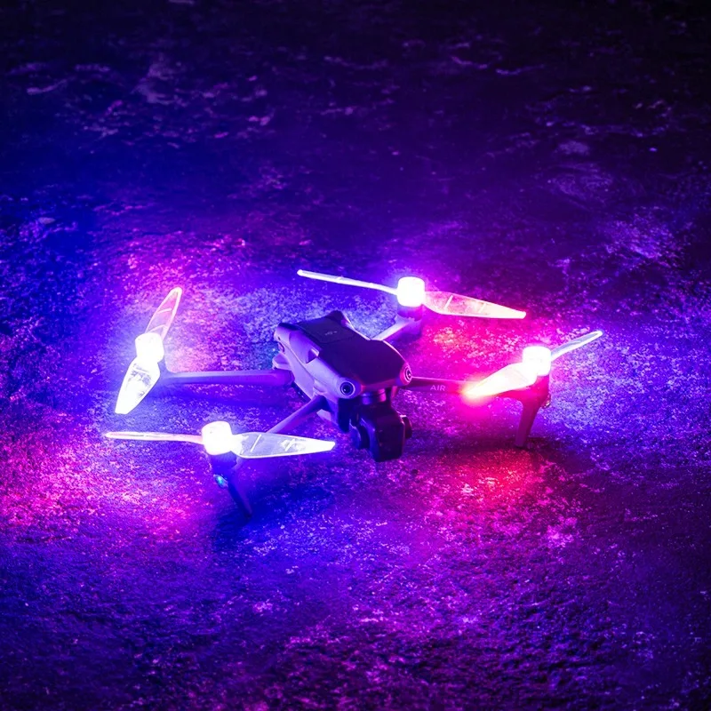 STARTRC Mini 4 Pro/For DJI Air 3/Mini 3 Pro Accessories LED Flash Propeller Night Light Glowing Propellers Low Noise Props 2Pair