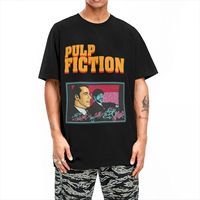 Casual Pulp Fiction Vincent And Jules T-Shirts for Men Women 100% Cotton Tee Shirt Printed Clothes