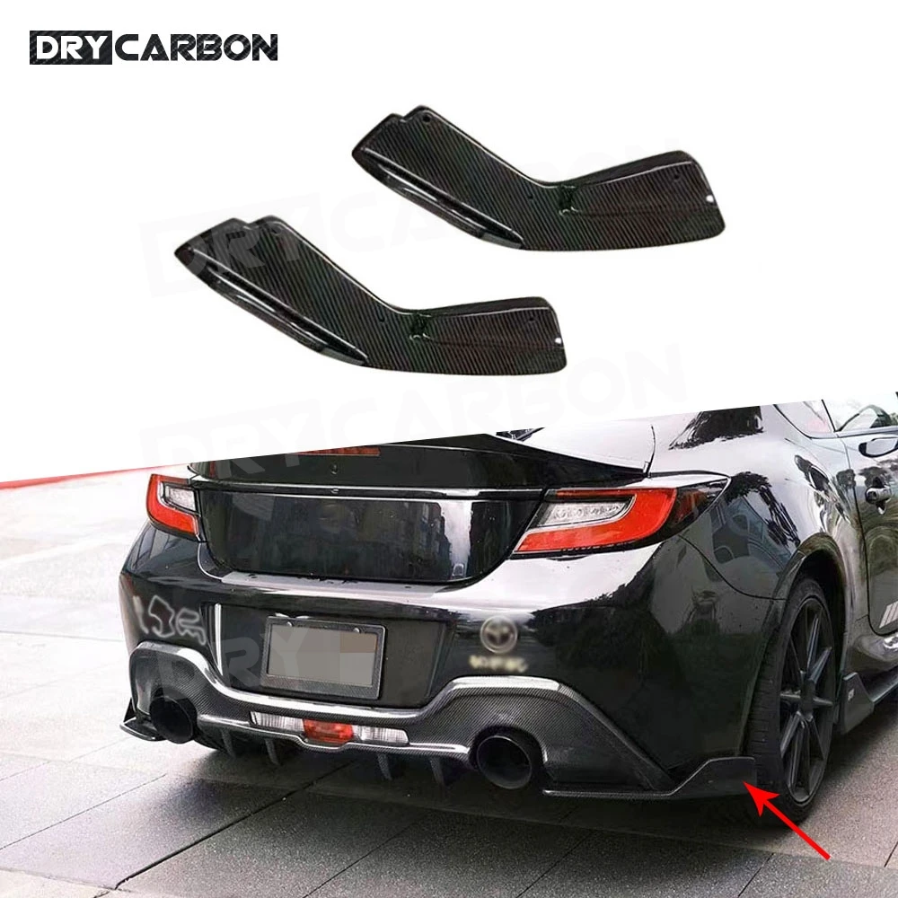 

Carbon Fiber Car Rear Bumper Side Splitters Aprons Spoiler for Toyota GR86 Subaru BRZ 2022 2023 FRP Car Body Kits Accessories