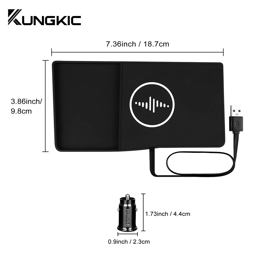 

15W Car Wireless Charger For Lexus ES 2022 2023 2024 PVC Mobile Phone Charging Holder Fast Wirelessly Board Accessories
