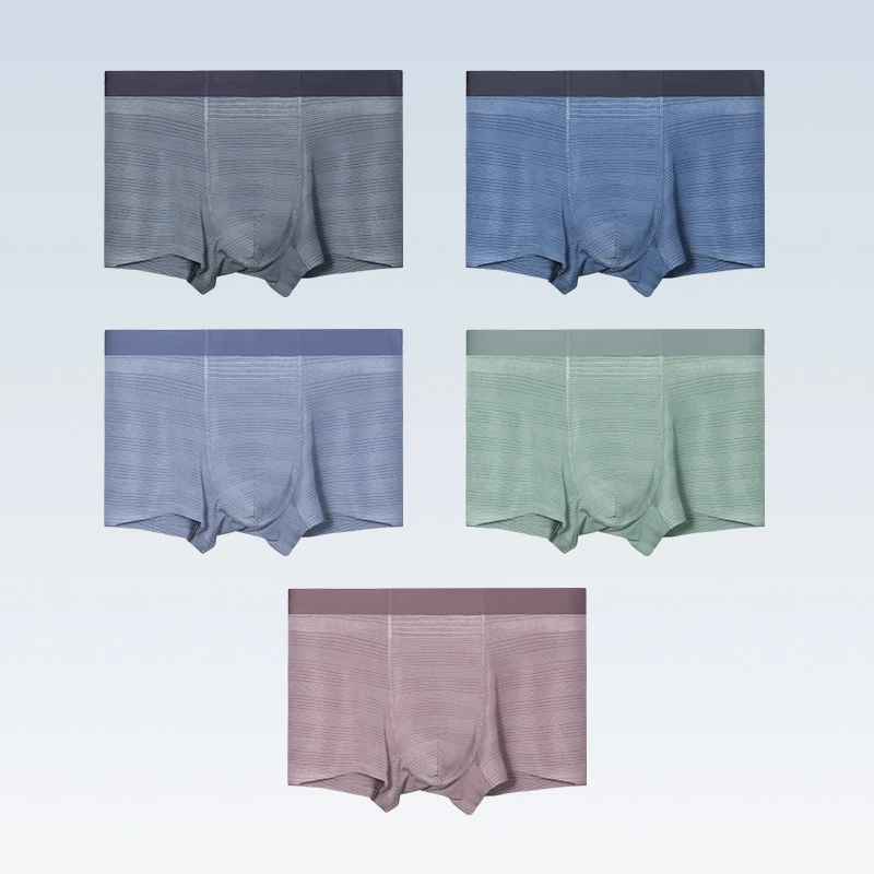 

5PCS Men's antibacial briefs men's summer thin oxer shorts men's sporty breatha