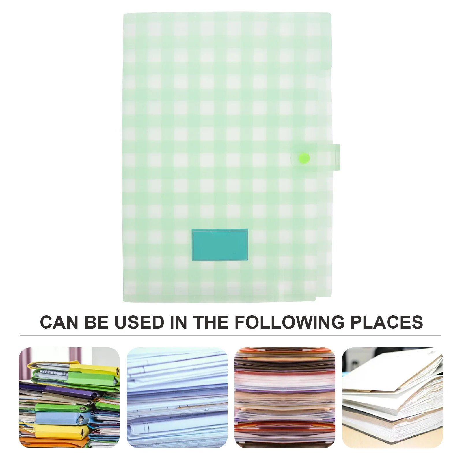 

Lovely Accordion Bag A4 File Folder Large Capacity Expanding File Organizer Paper Keeper Portable Document Receipt Bill Box