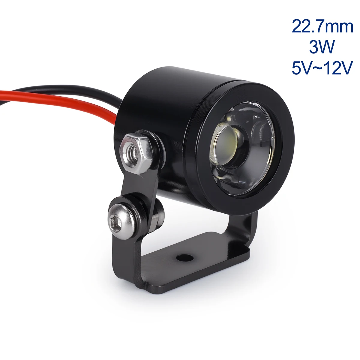 1Pair LED Light Headlight Spotlight 5-12V for 1/10 RC Crawler Car TRX4 TRX6 Axial SCX10 90046 RC4WD D90 Upgrade Parts