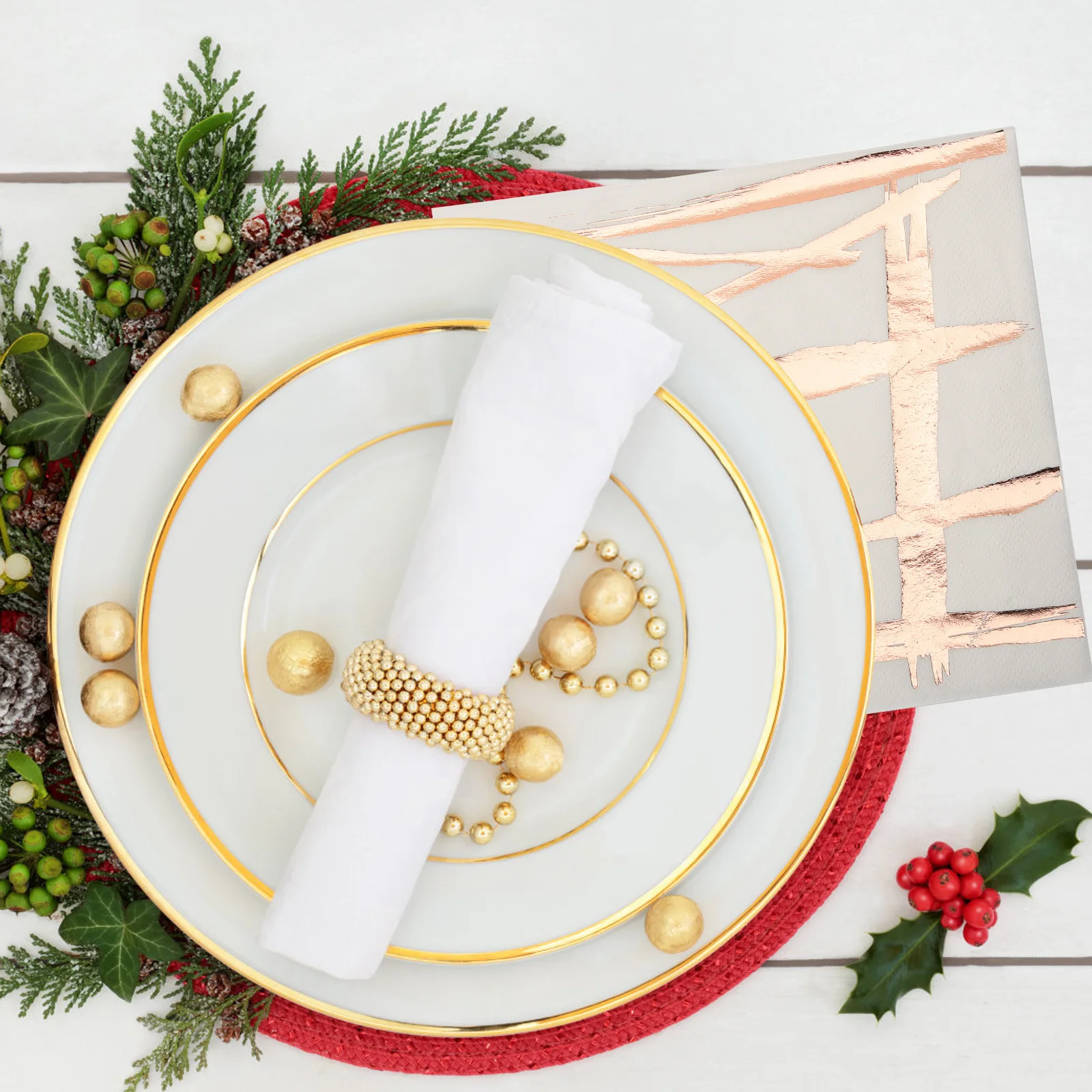 الذهب احباط المطبوعة المناديل الزخرفية حزب الأنسجة لحفل الزفاف مأدبة عشاء الحدث الجدول الديكور المناديل الورقية