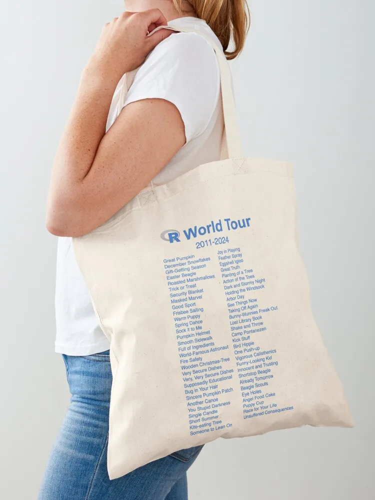 R World Tour (Release Names) Tote Bag Woman shopper bag personalized tote custom tote bag