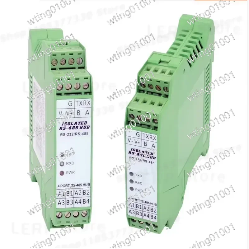 for JPX-6040 Industrial RS232 to 4 Port RS485 Converter Hub with Photoelectric Isolation DIN Rail Mount 1 Channel Serial Data