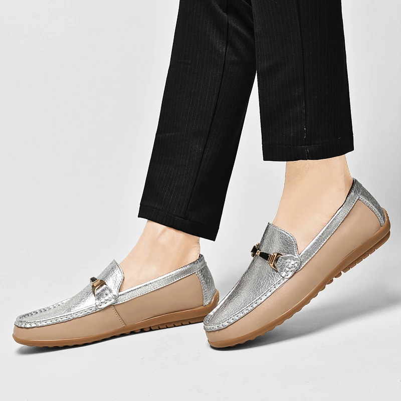 حذاء رجالي عصري جديد راقي من أوروبا وأمريكا مع نعال ناعمة غير قابلة للانزلاق، مريح للربط وجيد التهوية #2