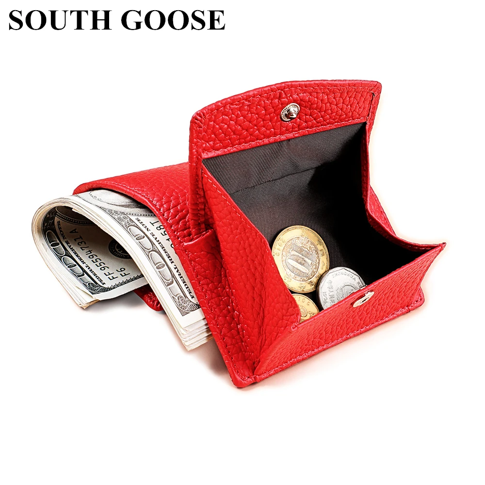 

New Women Genuine Leather Wallets Female Cowhide Purses with Coin Pocket Rfid Card Holder Lady Small Money Bag Portable Clutch