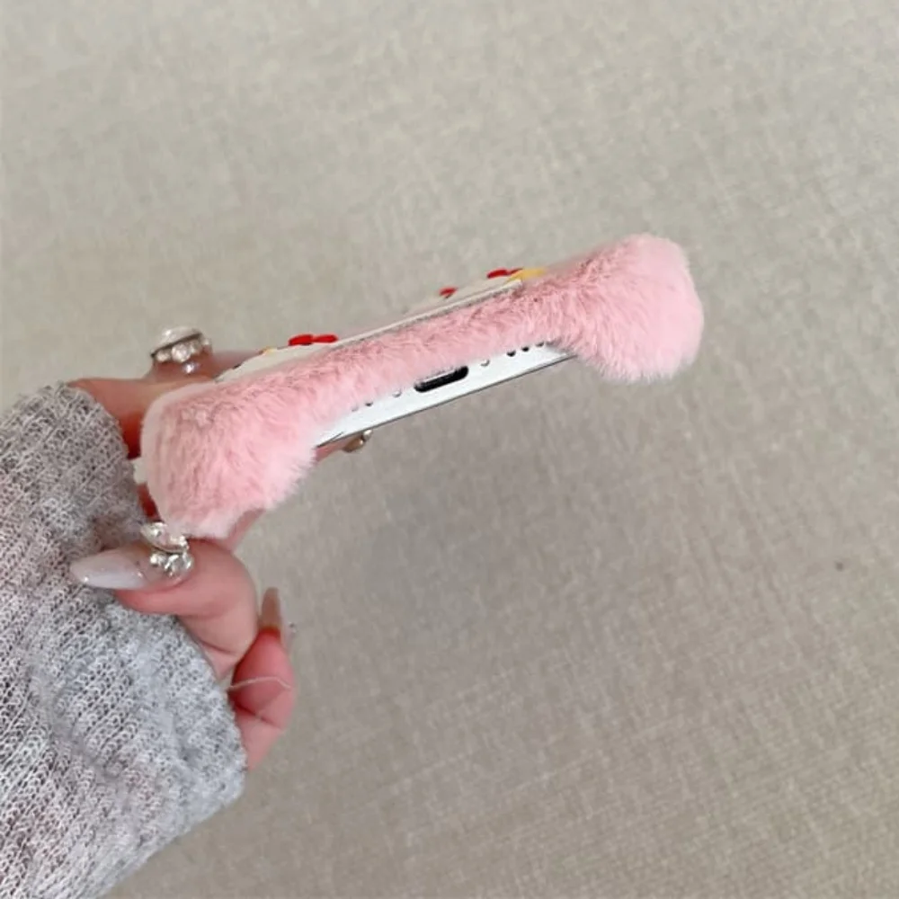 لطيف الوردي أرنب ريشة أربعة نجوم كيتي سانريو الهاتف لينة الحال بالنسبة آيفون 13 14 15 16 17 برو ماكس Kawaii لينة الغطاء الواقي #6