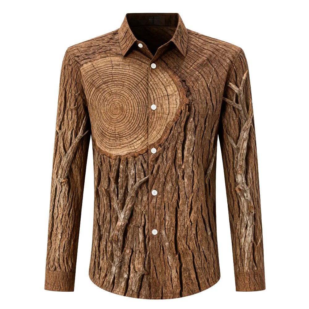 

Men's Hawaiian Shirts Casual Outdoor Long Sleeve New Year Gift Soft Comfortable Material New Mens Christmas Shirts Men's