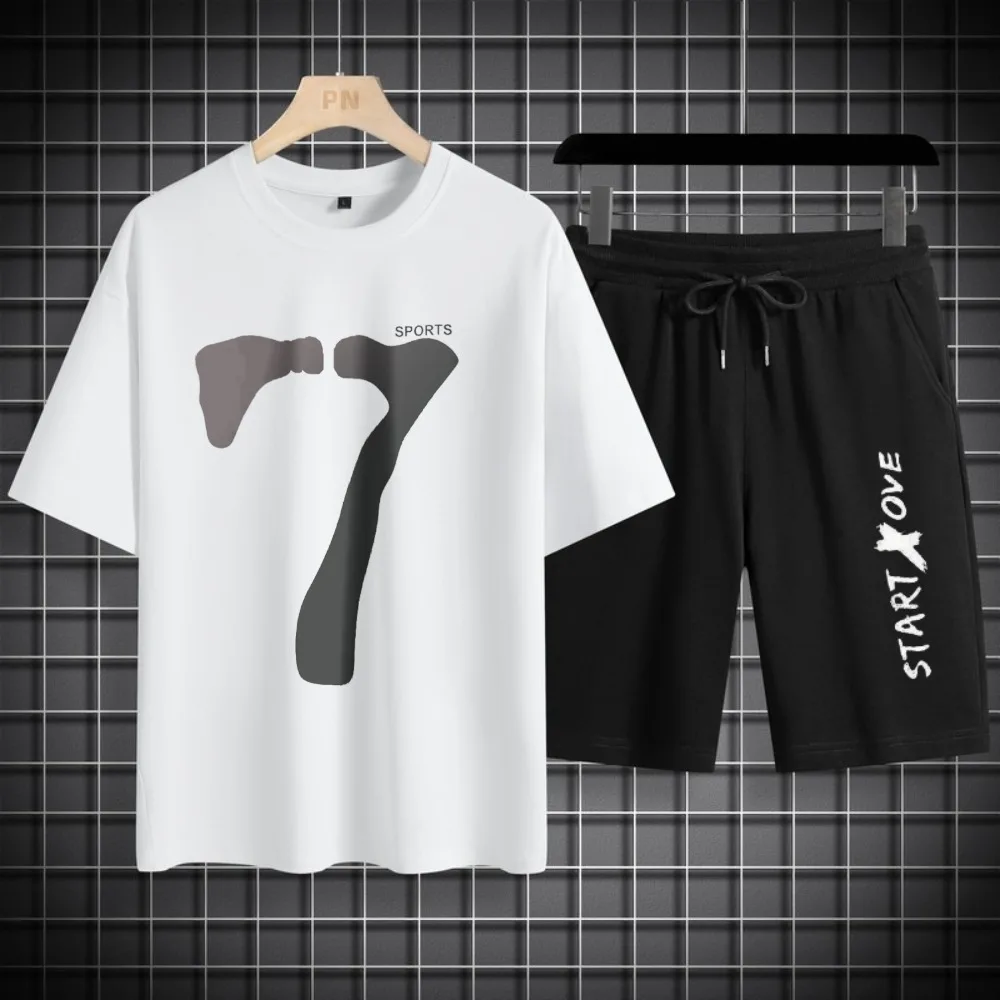 

1pcs Men's t-shirt Sets 2026 Spring/Summer drip clothing men's tracksuit Graphic men's sports suit two-piece set 3D Printed