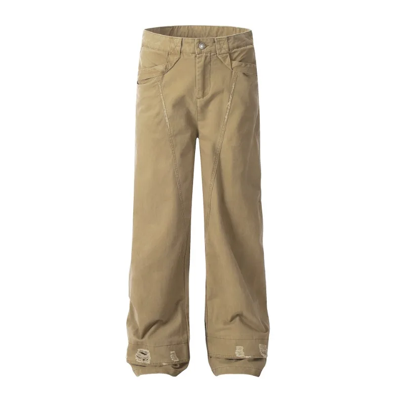 OU FL – pantalon Cargo 100 coton pour femme, vêtement de marque tendance, Vintage, Baggy, Staraight, Y2k, automne