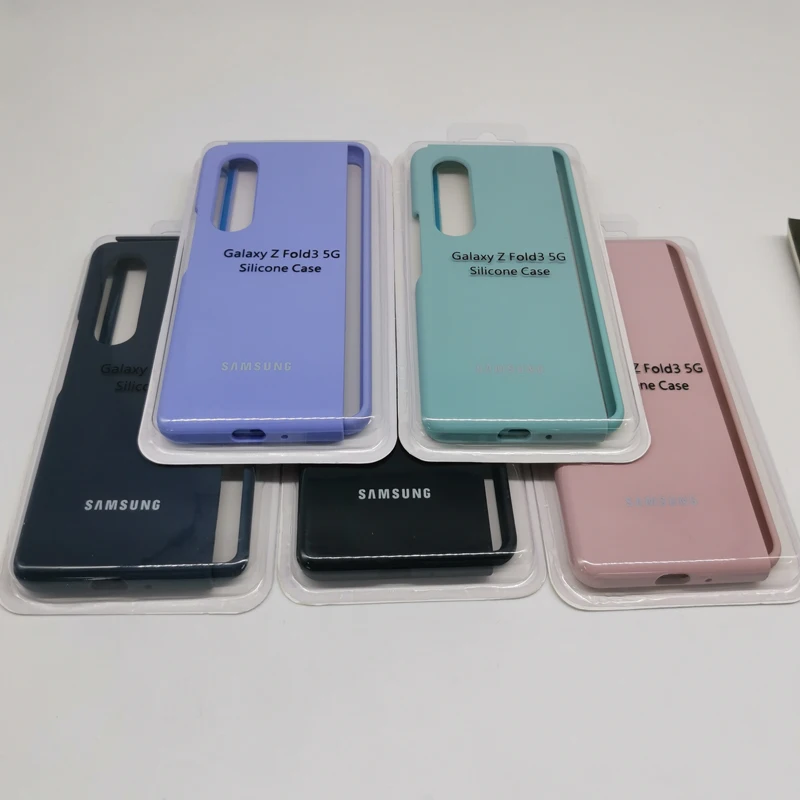 For Samsung Galaxy Z Fold 6 5 4 3 2 Liquid Silicone Case Silky Soft-Touch Back Protective Cover for Z Fold6 Fold5 5G Phone case