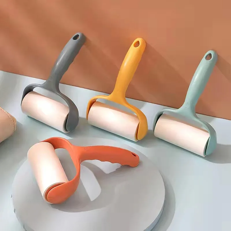 

Tearable Lint Roller Sticky Roll Paper Dust Wiper Pet Hair Clothes Carpet Tousle Remover Replaceable Cleaning Brush Accessories