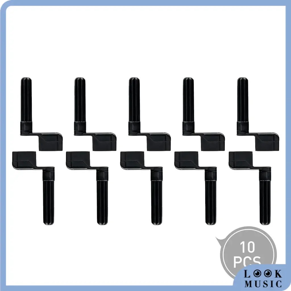 LOOK-Enrouleur de cordes JEString en plastique, chevilles de vitesse, extracteur de chevilles, chevilles de pont, accordeurs, outil d'enroulement de cordes JEAccessrespiration, 10 pièces