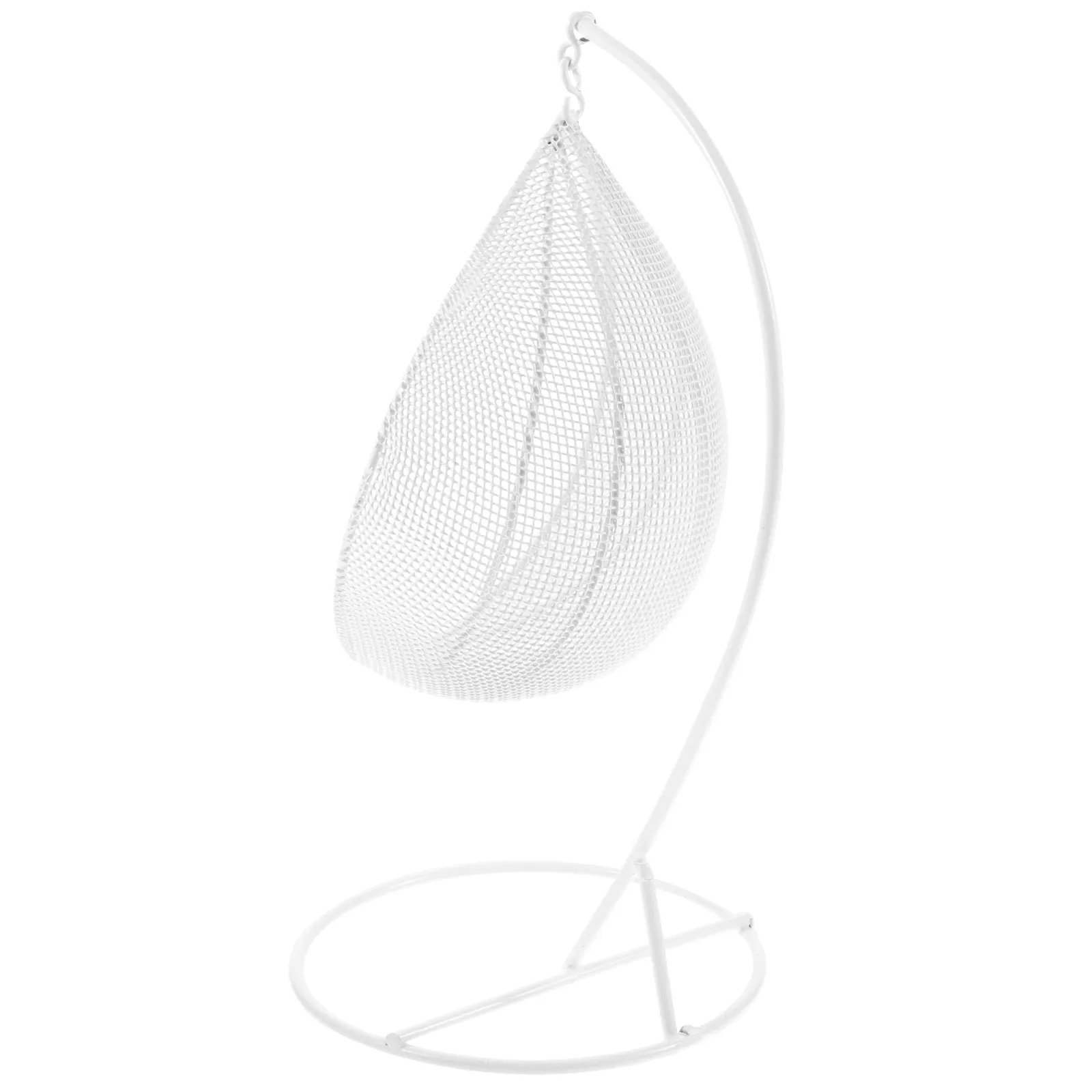 

1Pcs Mini Balcony Swing Chair Hanging Design Mini House Accessory for Party Decoration