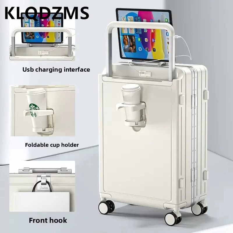 

KLQDZMS 20"22"24"26 Inch New Boarding Box ABS + PC Trolley Case Strong and Durable Rolling Luggage Travel Suitcase On Wheels