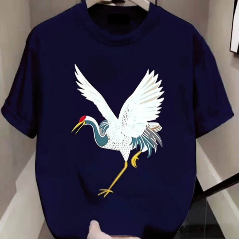 

Men's and women's Y2K printed T-shirt crew neck short sleeves, trendy hip-hop short sleeves, high-quality pure cotton fabric
