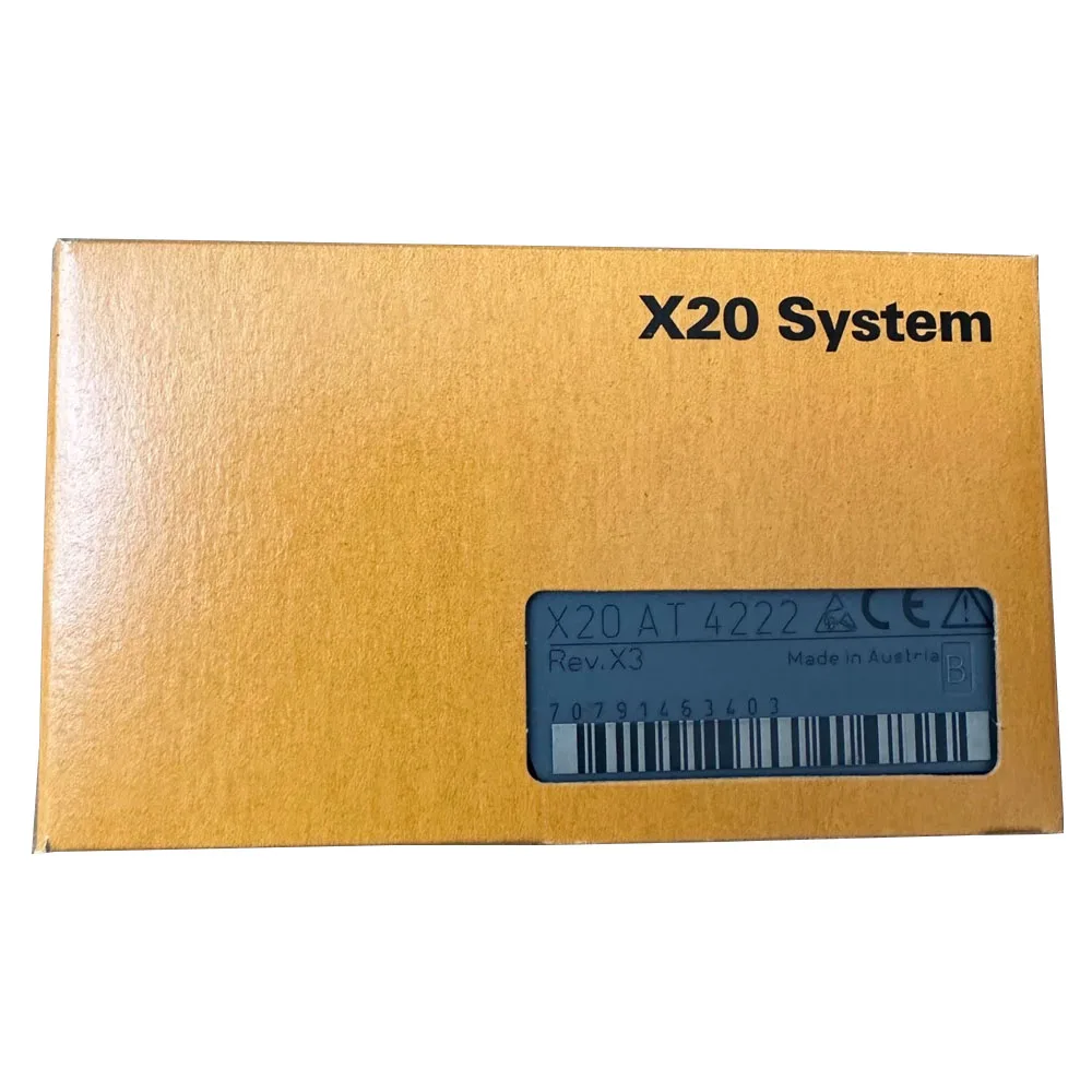 B&R X20AT4222 RTD Temperature Input Module 4‑Channel PT100 PT1000 2/3‑Wire Connection X20 System PLC Analog Module