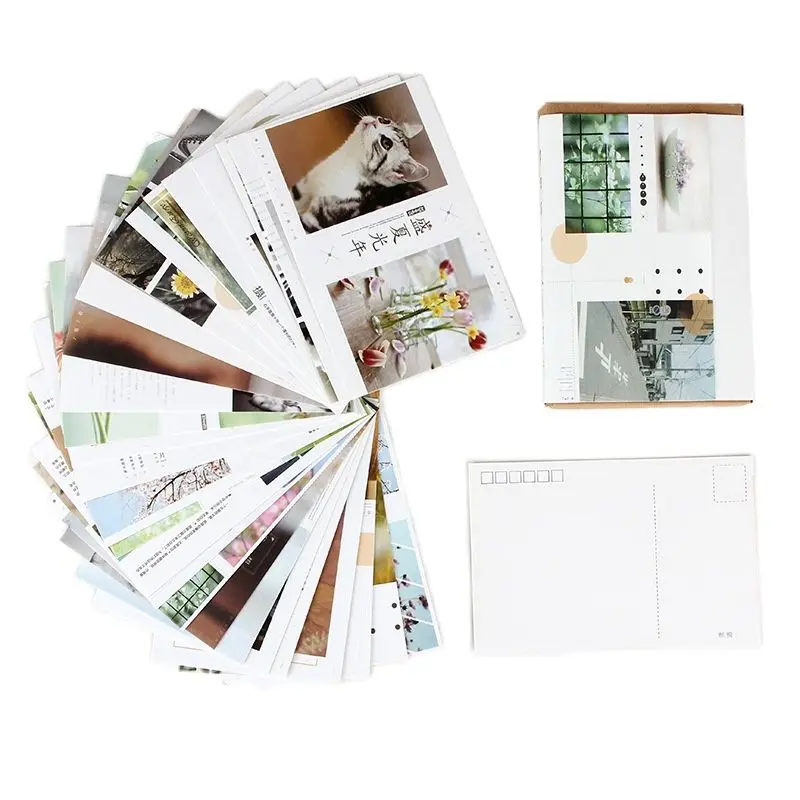 

30 Sheets/Set Summer Scenery series Postcard/Greeting Card/Message Card/Birthday Letter Envelope Gift Card Two sizes