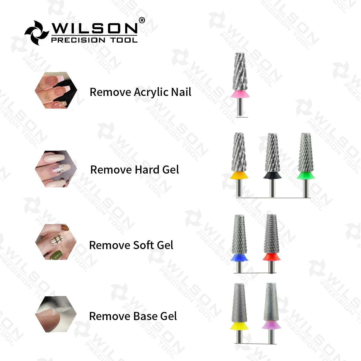 Wilson 6,0mm 5 in 1 - Bit (Querschnitt)-Werkzeuge/Nägel/Maniküre/Nagel zubehör/Bohrer