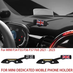 Car Phone Holder Support Dashboard LCD Screen For MINI Cooper F56 F55 F54 F60 2021-2024 Car GPS Bracket Stand Accsesories
