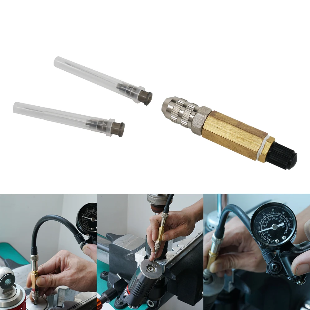 300PSI ATV Air Shock Pump Kit Fork Shock Absorber Suspension Pump Nitrogen Needle for UTV Motorcycle Auto Car Bike for KTM Honda