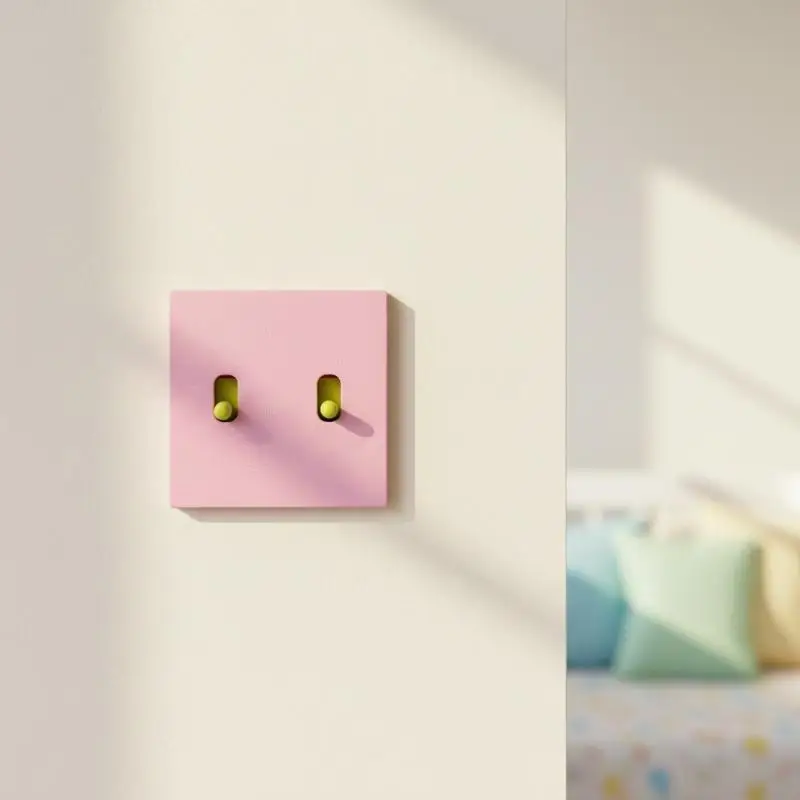 86 Type Switch Cover Creative Fun 3D Printed Plastic Decor Panel UV Resistant Wall Plate for Outdoor Balcony Home Wall Decor