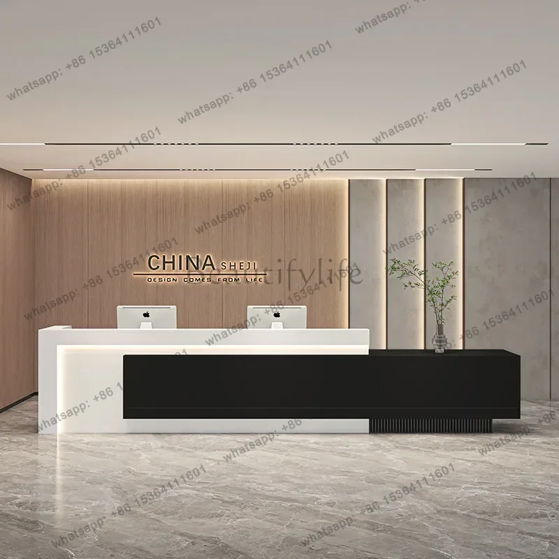 PG Storage Luxury Reception Desks Accesories Drawers Classic Shelves Reception Desks Modern Industrial Comptoir Office Furniture