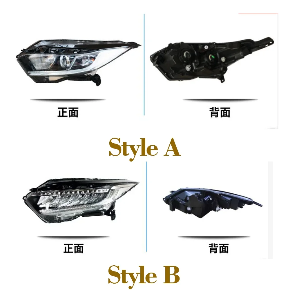 Car Headlight Assembly for Honda HR-V HRV RU Vezel 2019~2022 2020 EU Fog Light Bumper Corner Halogen Side Lamp LED Accessories