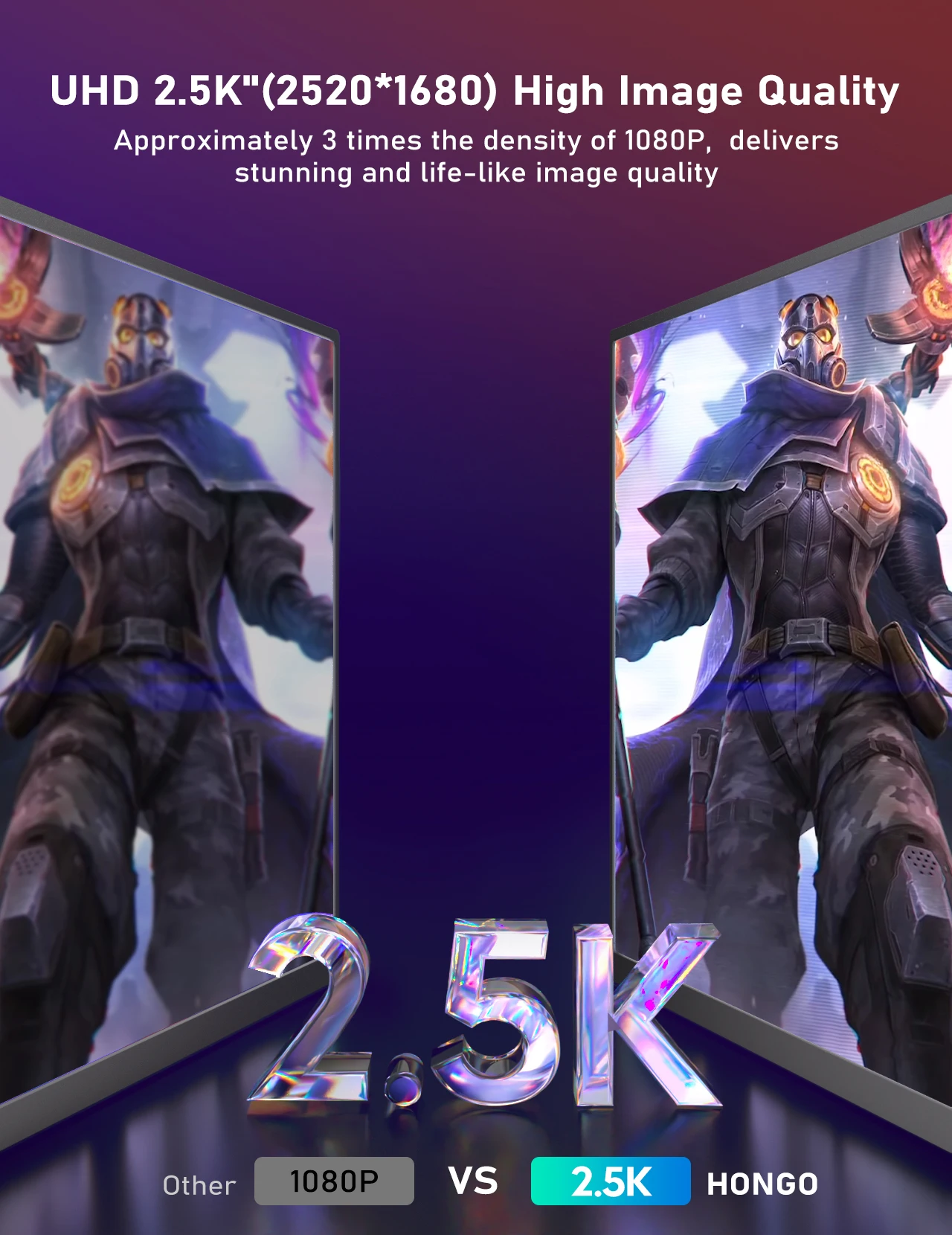 شاشة Amoudo 16 بوصة 2.5K محمولة 2560X1600 100 Adobe SRGB شاشة عرض ألعاب لأجهزة الكمبيوتر المحمول Mac Phone Xbox PS4/5 Switch #5