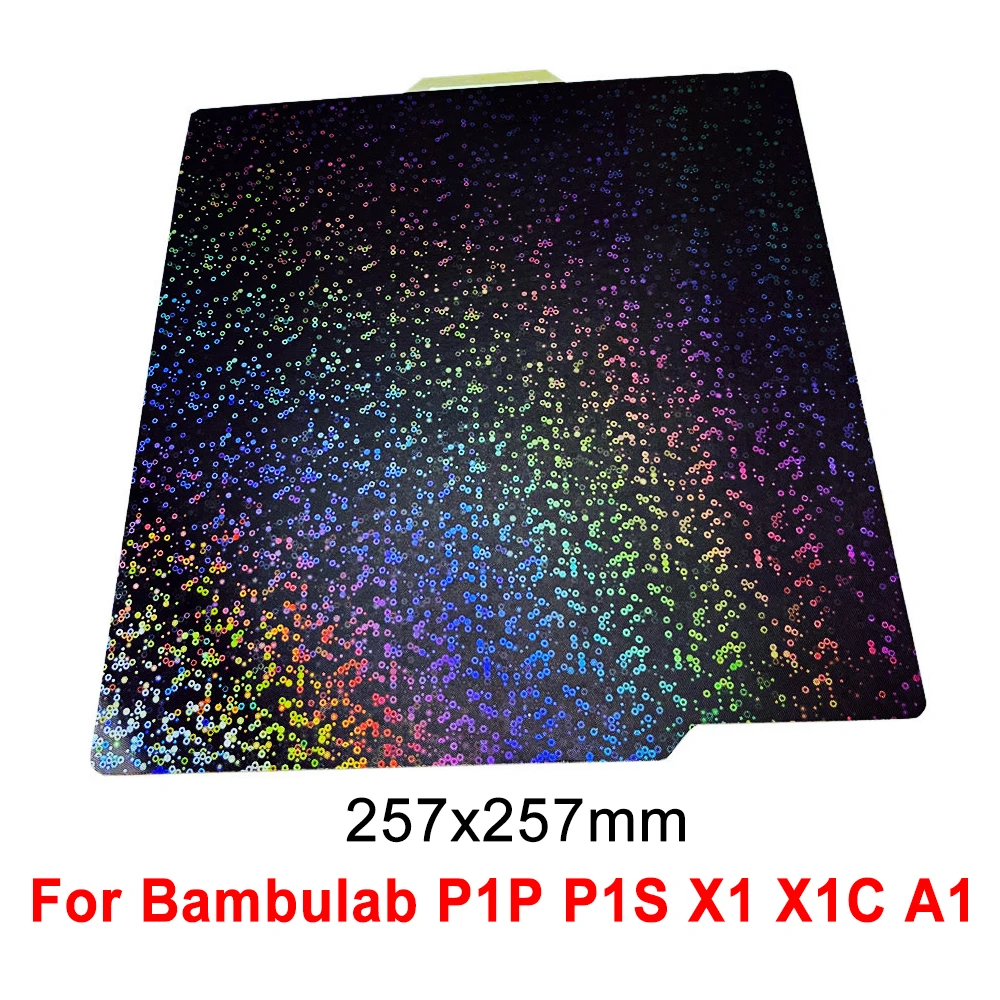 

Smooth PEY PEO PET PEI Sheet for Bambu Lab X1 P1P P1S A1 X1C Plate Bed Parts X1 Carbon Build Plate Double Sided for Bambulab P1P