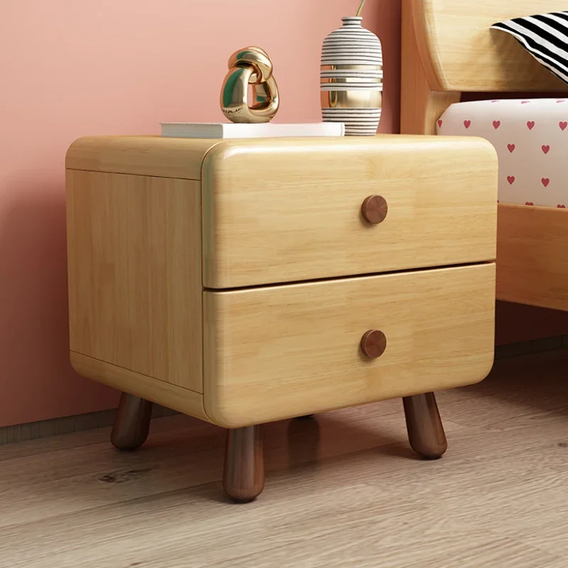 

Unique Small Nightstand Table Aesthetic Wood Narrow Drawers Bedsides Table Space Saving Szafki Nocne Furniture For Bedroom