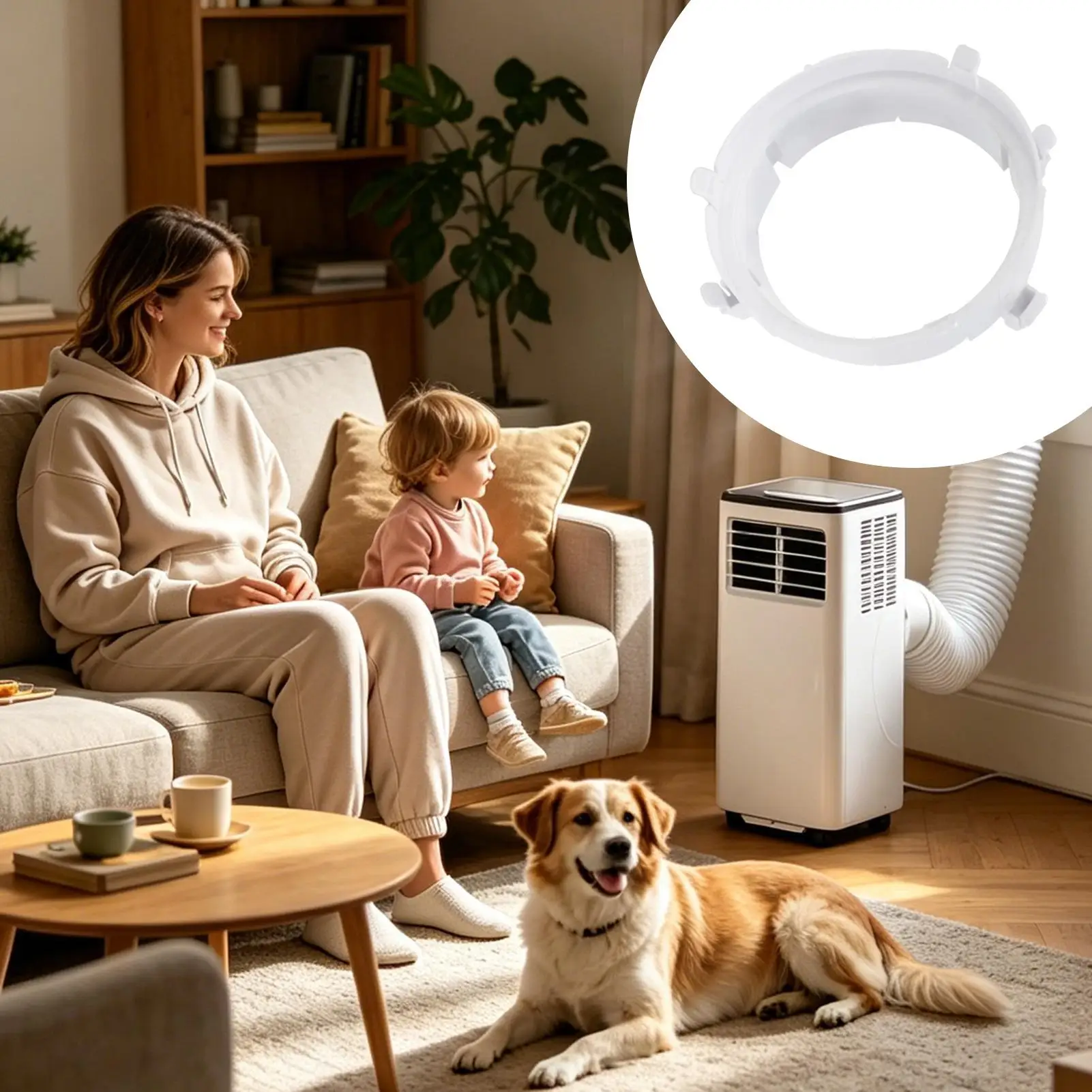 Portable Ac Hose Connector Universal Precise Portable Leakproof Interface Adapter Air Conditioner Tube Connector For Home Dorm