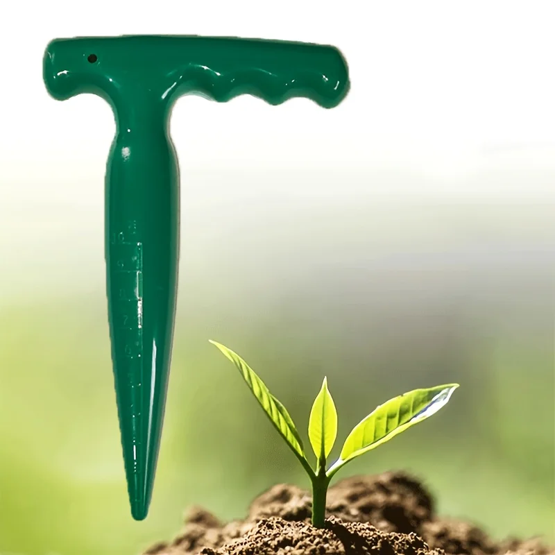 1pc Handheld Garden Hole Puncher Clear Scale Planting Tools Lightweight Digging Hole Tool Sowing Seeds Dispenser For Hole Diggin