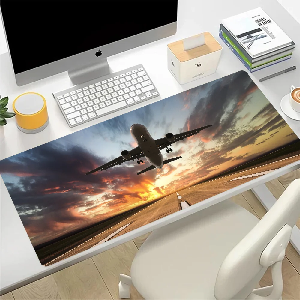 Airplane Flight Clouds Large Mouse Pad Gaming Mousepad PC Gamer Computer Office Mouse Mat Keyboard Mat Desk Pad Laptop Mausepad