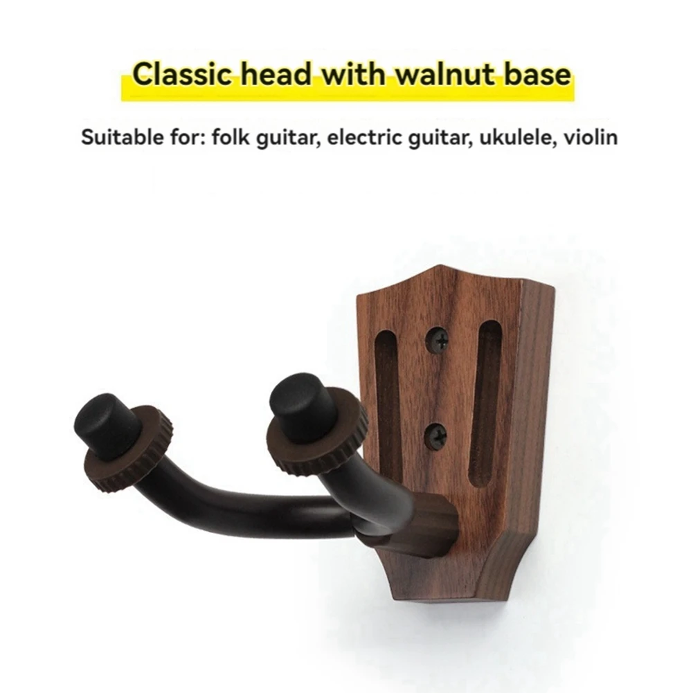 NEW-Multi-Styles Guitar Wall Mount Hanger Non-Slip Instrument Rack Holder