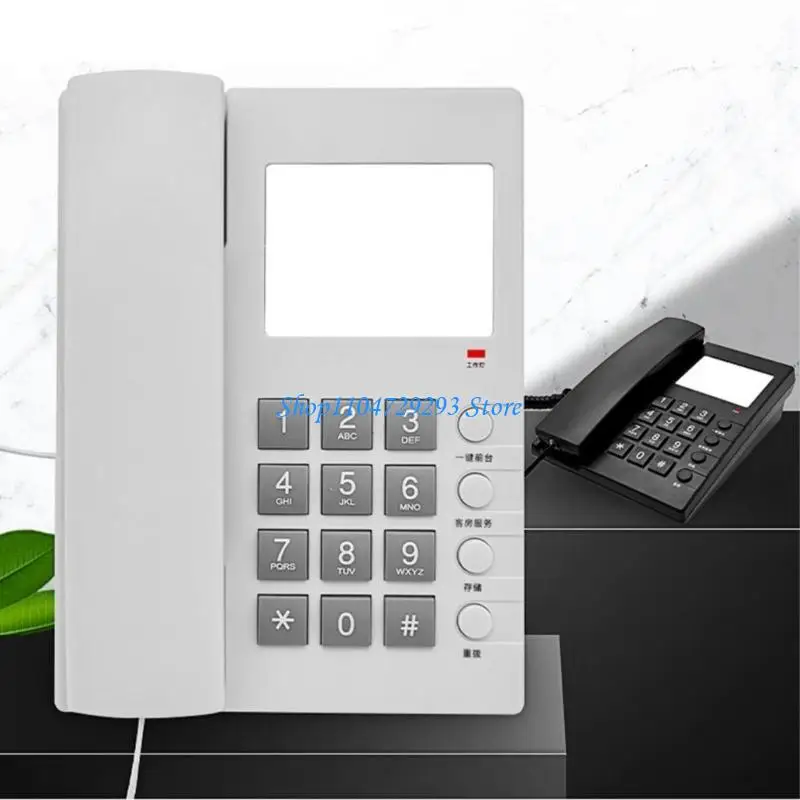 Y2GD CORDED TELLLINE TELEFON Big Button hotel Pokój ścienny/biurko Telefon Prosty