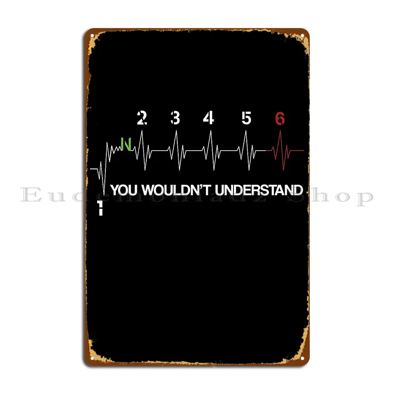 Biker Heart Beat You Wouldn T Understand Biker Metal Sign Club Party Club Bar Designer Wall Plaque Tin Sign Poster