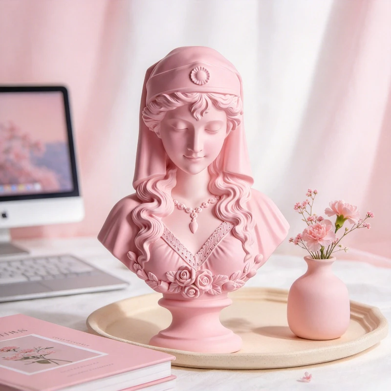 Artemis Greek Decor Statue,Greek Goddess Bust Sculpture,Home Tabletop Decor Ornament, Collectible Gift for Art &Mythology Lovers